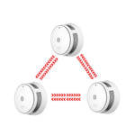 Lade das Bild in den Galerie-Viewer, 3pcs interlinked smoke alarms