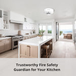 Carica l'immagine nel visualizzatore di Gallery, Rilevatore di calore Wisualarm con batteria al litio da 10 anni