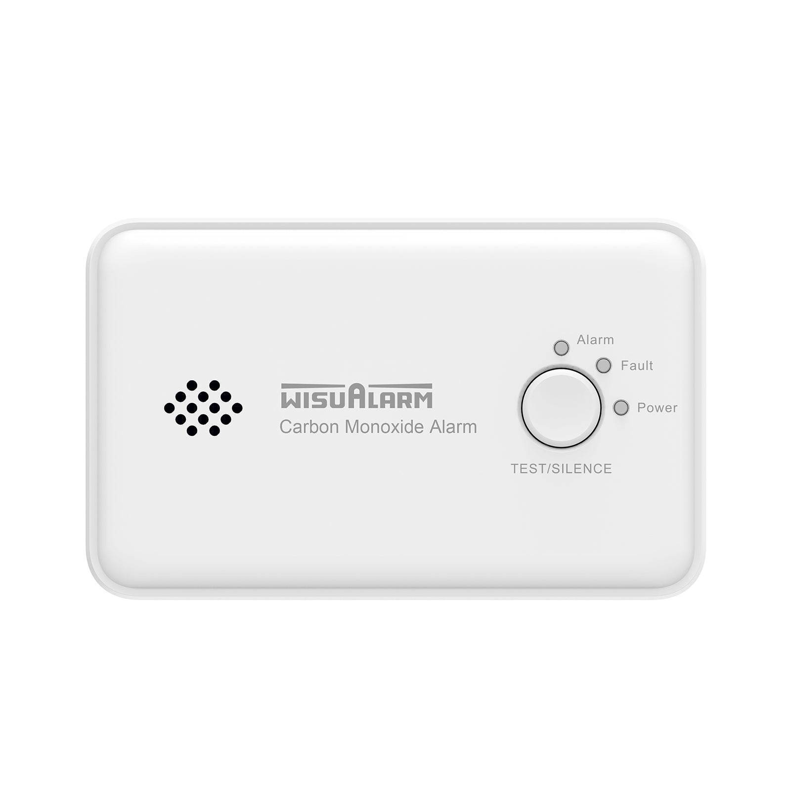 Wisualarm carbon monoxide alarm without LCD screen