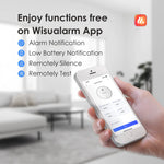 Lade das Bild in den Galerie-Viewer, Wisualarm DHI-HY-SA2FA wifi smoke alarm app function: alarm notification, low battery notification, remotely silence, remotely test