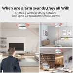 Afbeelding in Gallery-weergave laden, Wisualarm interlinked smoke alarm link up to 24 devices