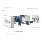 Afbeelding in Gallery-weergave laden, Wisualarm carbon monoxide alarm include lithium battery