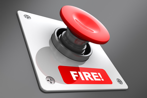 What triggers smoke alarm?