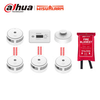Interlinked Smoke & CO & Heat Alarm Set New & Fire Blanket