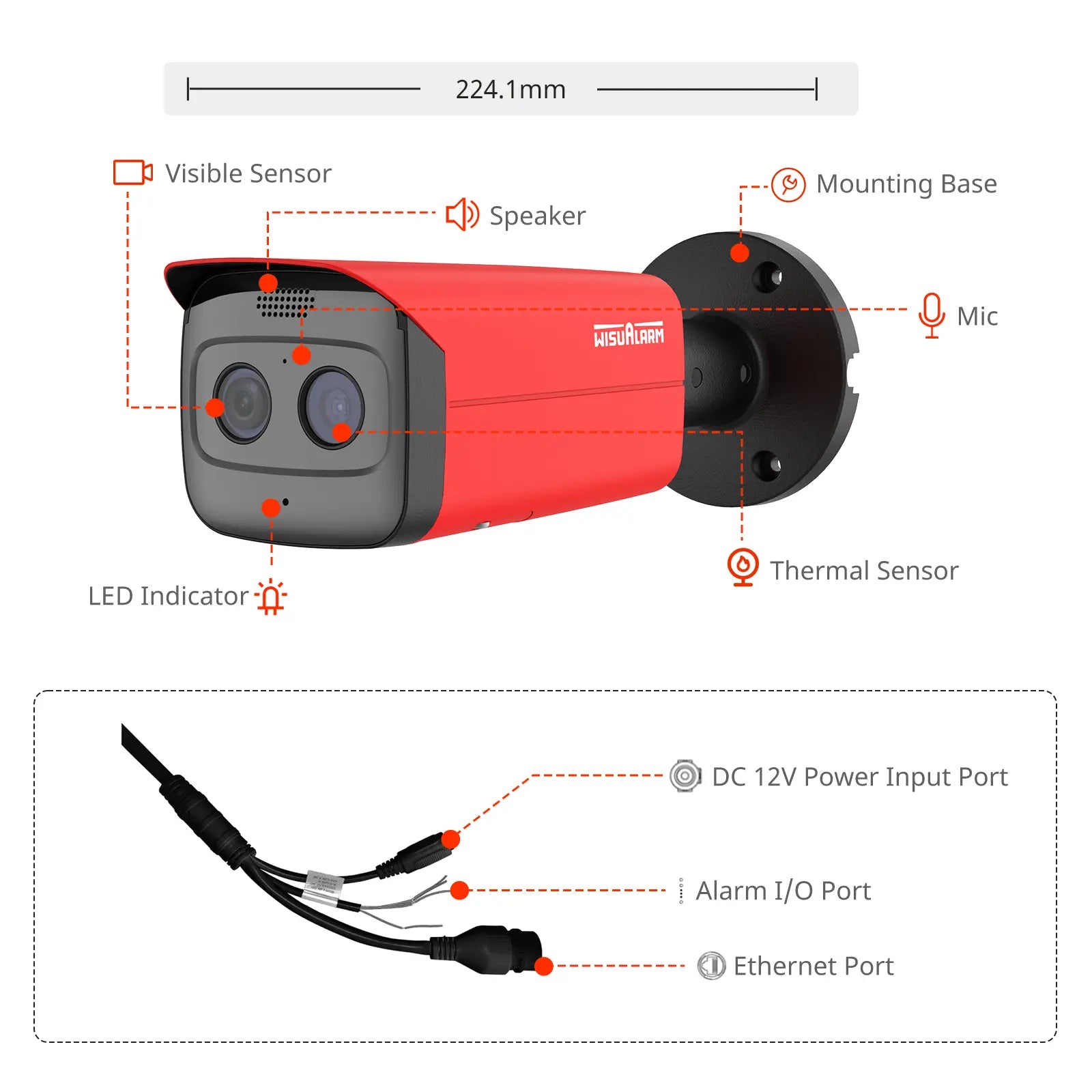 DHI-HY-FT431LFP flame detection bullet network camera