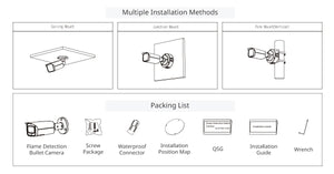 DHI-HY-FT431LFP flame detection bullet network camera installation methods