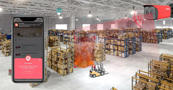 DHI-HY-FT431LFP flame detection bullet network camera real-time alert