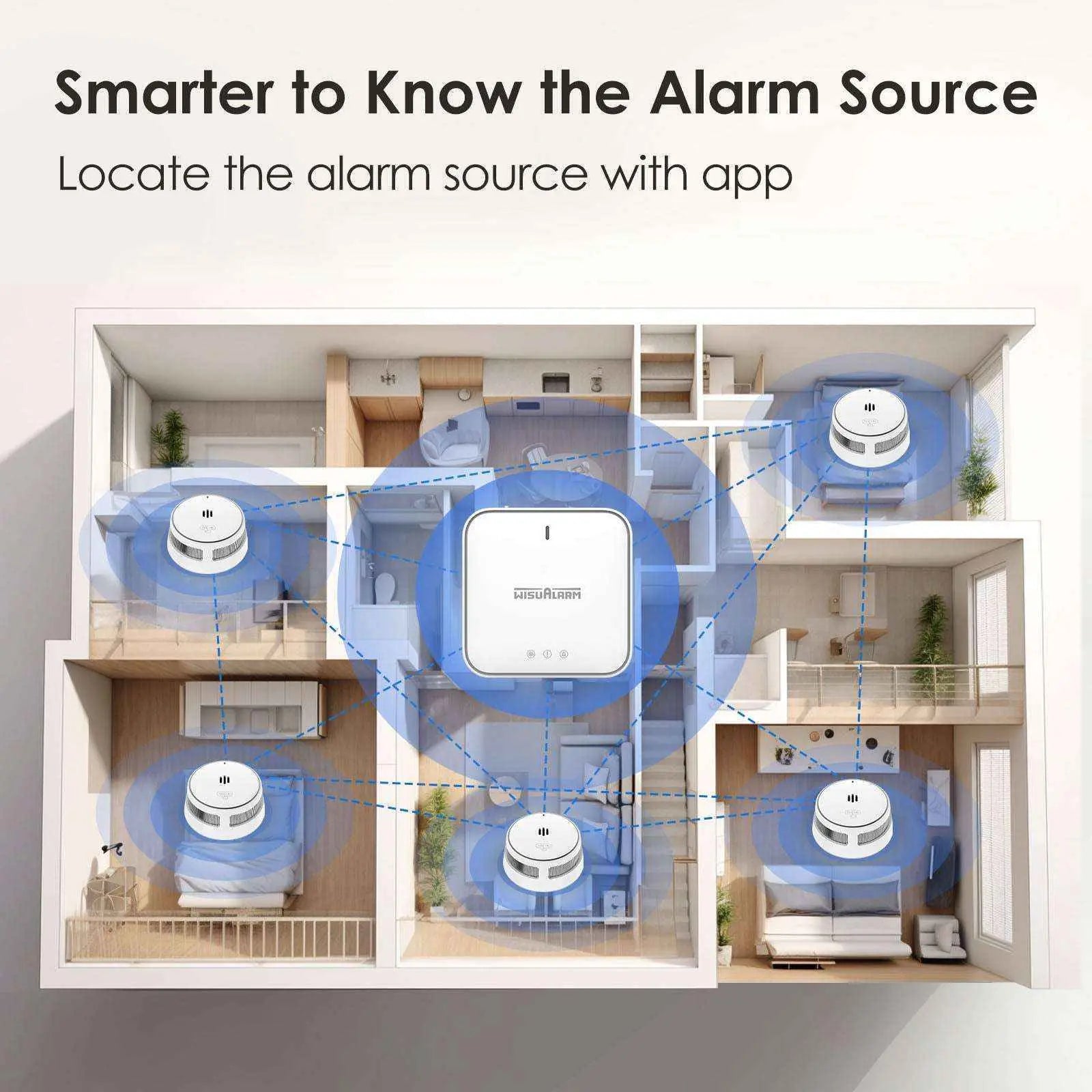 DHI-HY-GW01A wireless gateway locate the alarm source with app