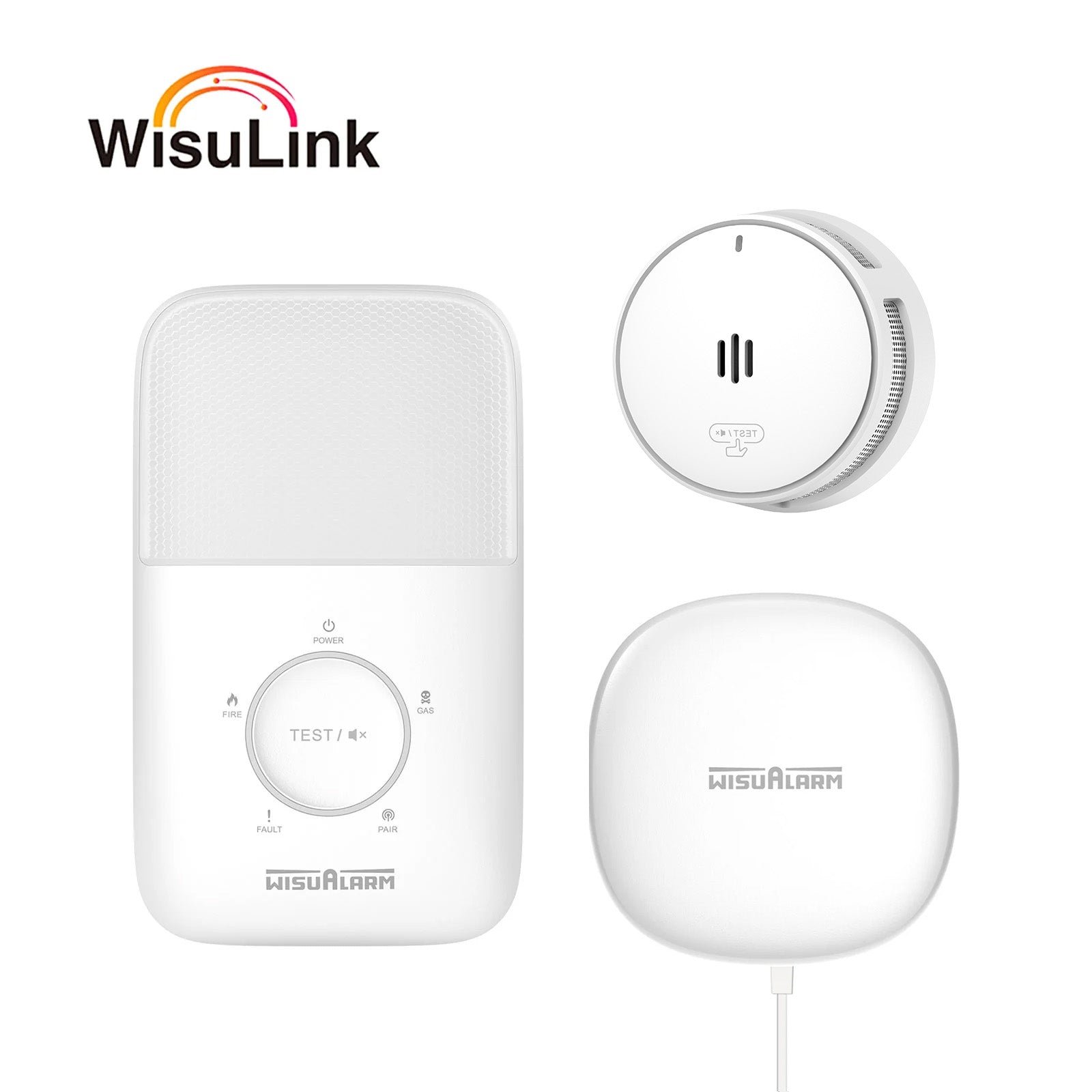 Smoke Alarm Kit for Deaf & Hard of Hearing – With Strobe & Bed Shaker