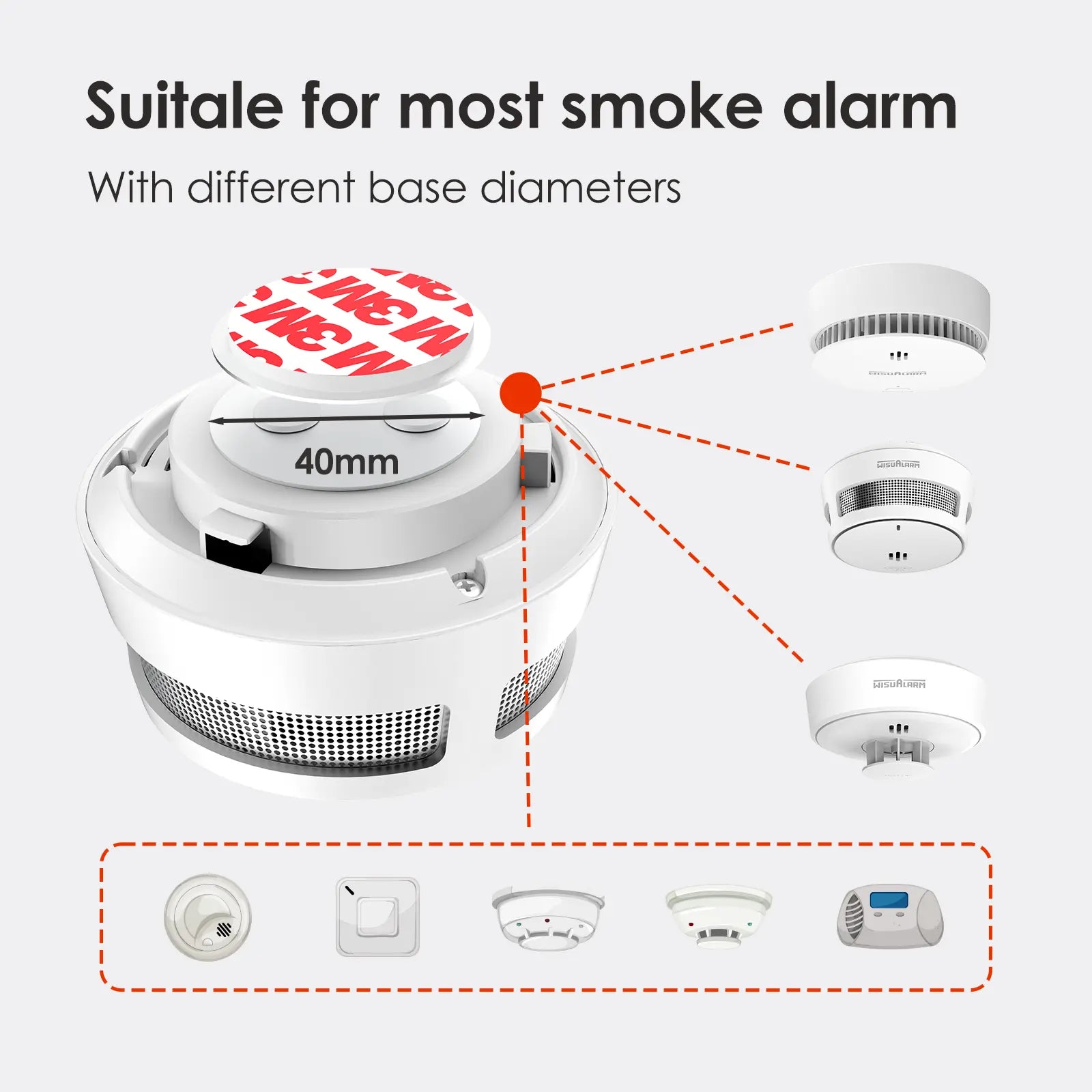 DHI-HY-MAP01 Magnetic Adhesive Pad for alarms
