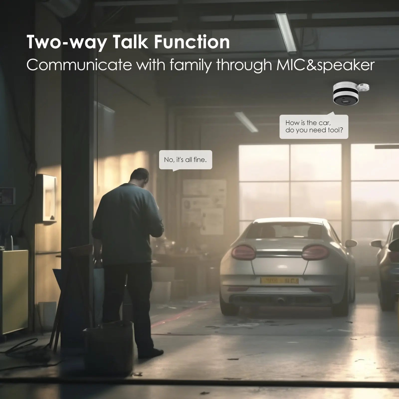 HY-SAV849HA-ET smoke sensing network camera pro two-way talk function