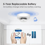 Charger l&#39;image dans la galerie, S01 AA battery smoke alarm 5-year replaceable battery
