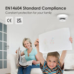 Charger l&#39;image dans la galerie, S01 AA battery smoke alarm EN14604 Standard Compliance
