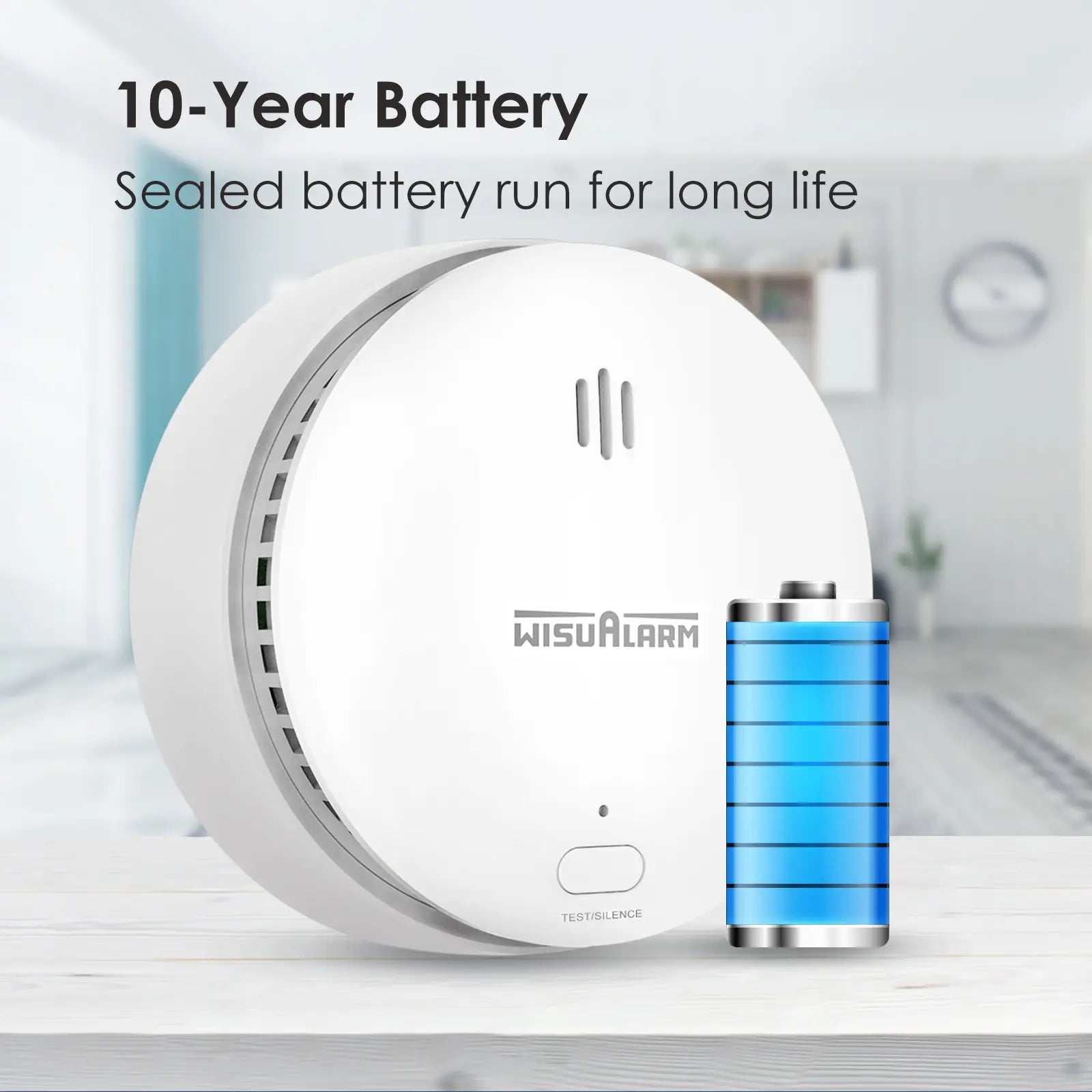 5x Interlinked Smoke Alarms | 10yr Battery | EN 14604
