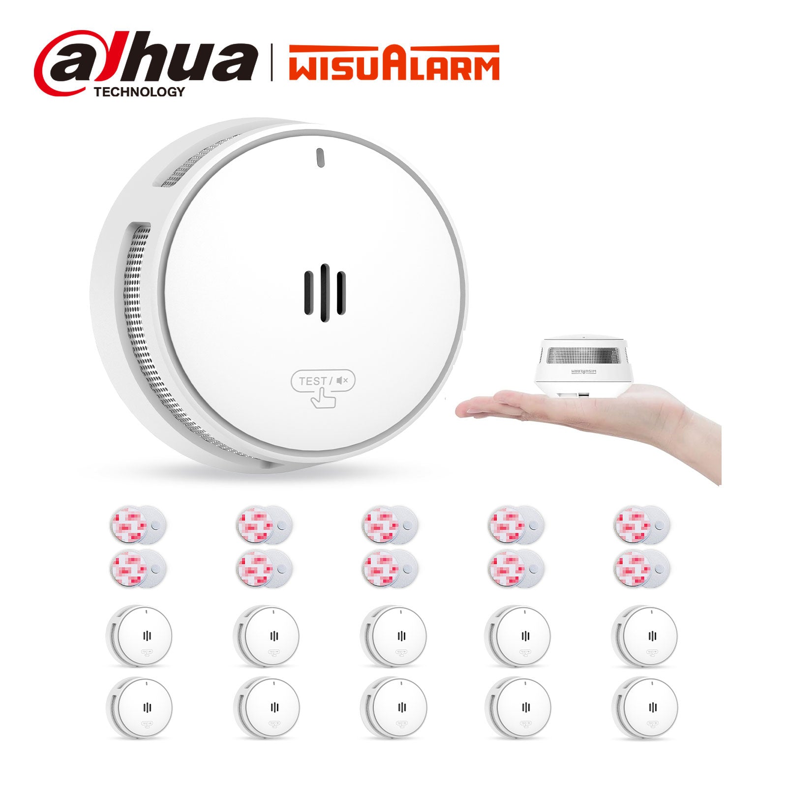 Bulk 10-Pack: 10 Years Battery Smoke Alarm New