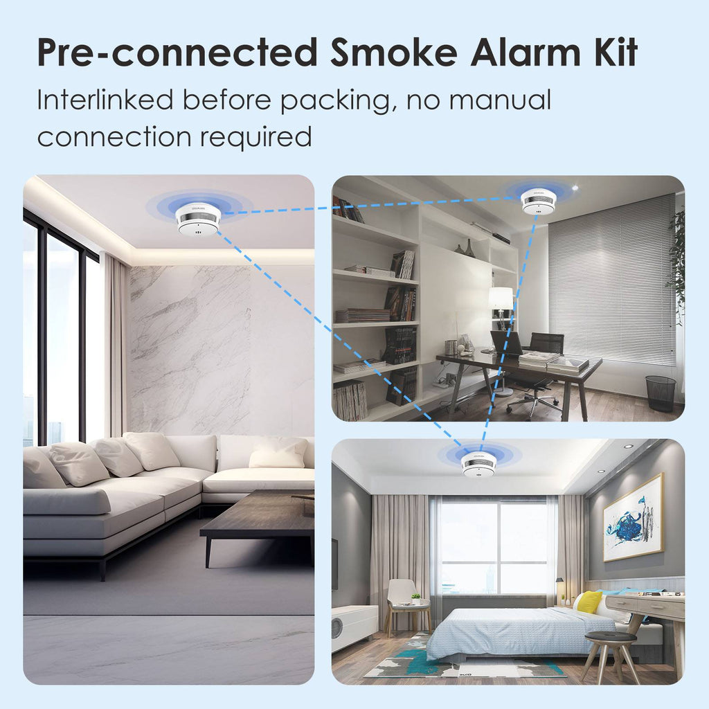 Interlinked Smoke Alarm New (3PC)