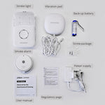 Load image into Gallery viewer, Smoke Alarm Kit for Deaf &amp; Hard of Hearing – With Strobe &amp; Bed Shaker
