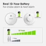 Load image into Gallery viewer, Smoke alarm and heat alarm have real 10-year battery
