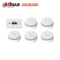 Wisualarm 6pcs standalone smoke and carbon monoxide detectors