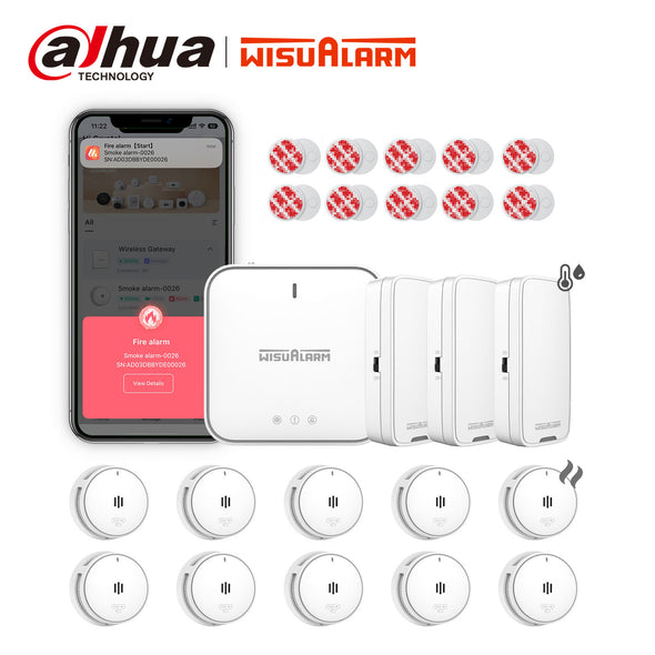 Wisualarm BD-1G10S3E-R8 Wireless Interconnected Smoke Alarms and Environmental Sensor
