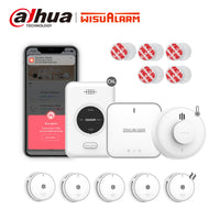 Wisualarm BD-1G5S1G1H-R8 Wireless Interconnected Smoke Alarm and Gas Alarm and Heat Alarm Bundle