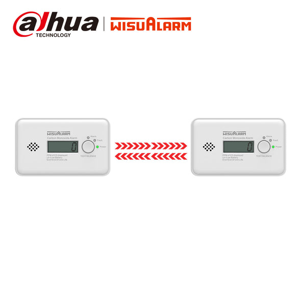 Wisualarm C02-R8-2PCS Interlinked Carbon Monoxide Alarms