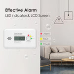 Load image into Gallery viewer, Wisualarm C02-R8 Carbon Monoxide Alarm Effective Alarm LED indicators &amp; LCD screen
