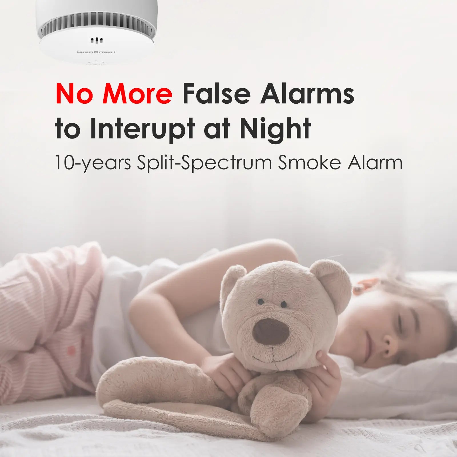 Wisualarm DHI-HY-SA20A smoke alarm fewer false alarm to interupt at night