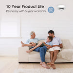 Load image into Gallery viewer, Wisualarm S01 AA battery smoke alarm 10 years product life, rest easy with 5-year warranty
