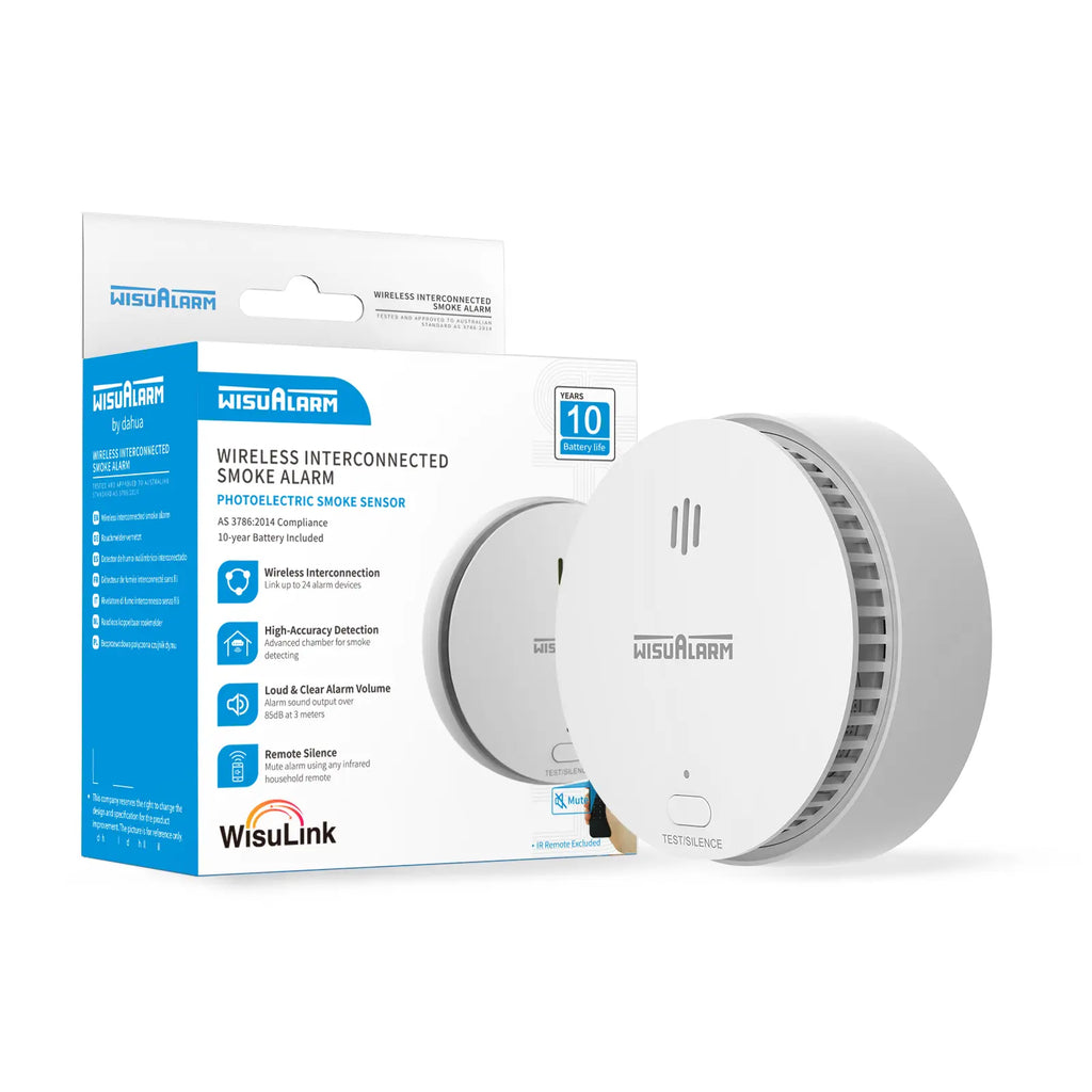 Wisualarm S04-R8 Interlinked Smoke Alarm Package Box