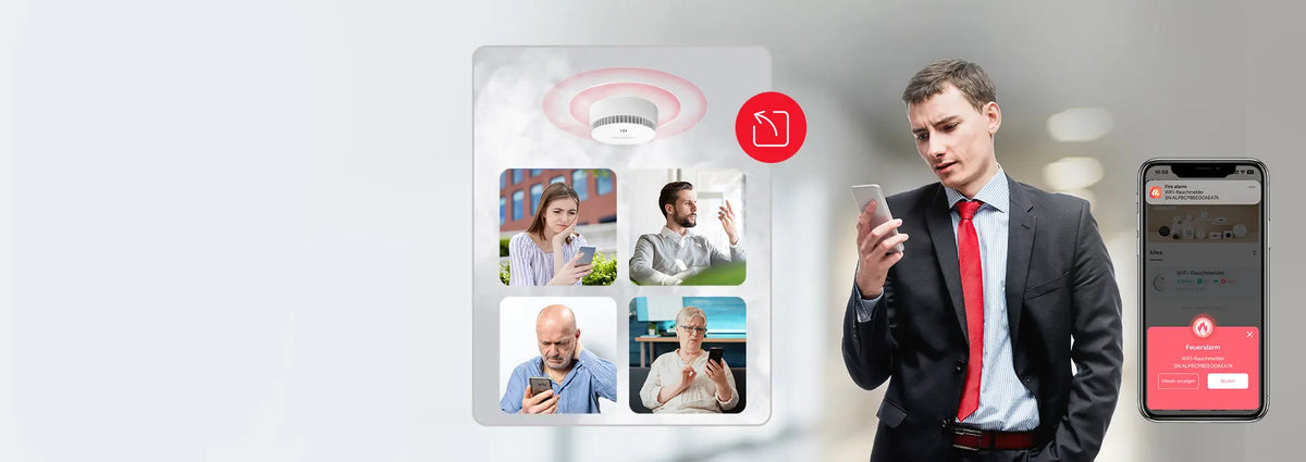 Wisualarm wifi smoke alarm