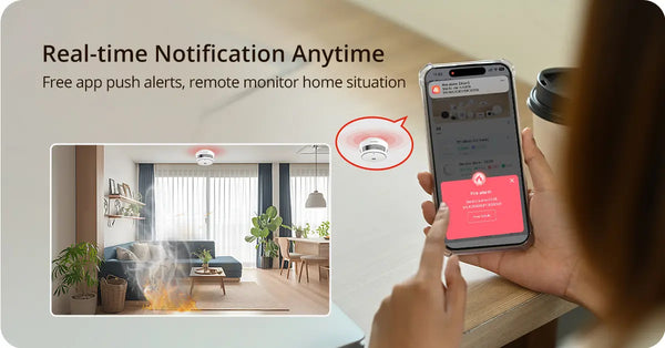 gateway and interlinked smoke alarm Real-time Notification (Free App)