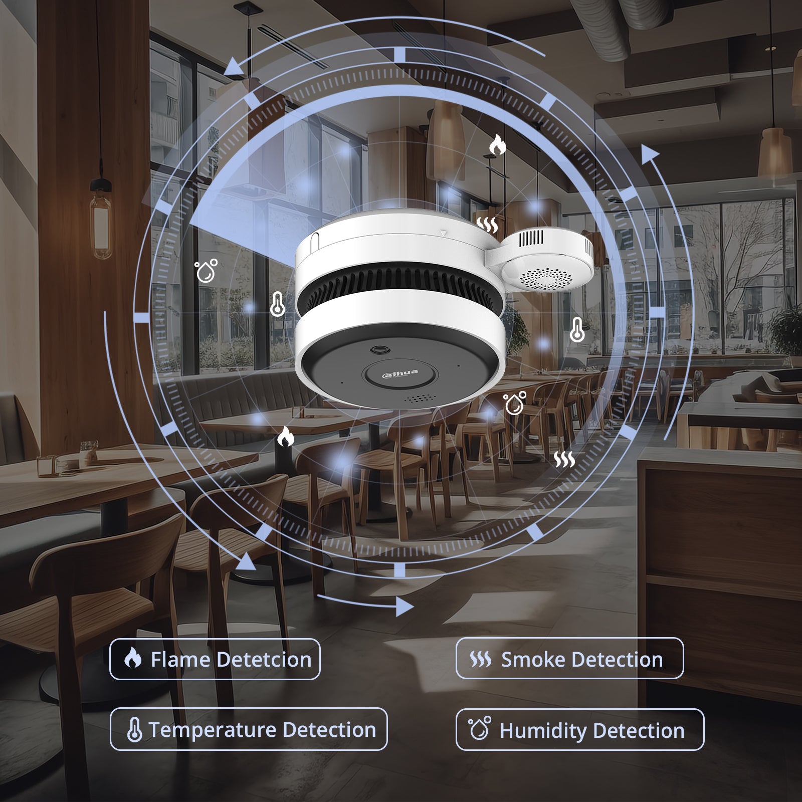 smoke sensing detection camera pro main functions